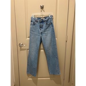 Levi’s Ribcage Straight Light Wash Jeans